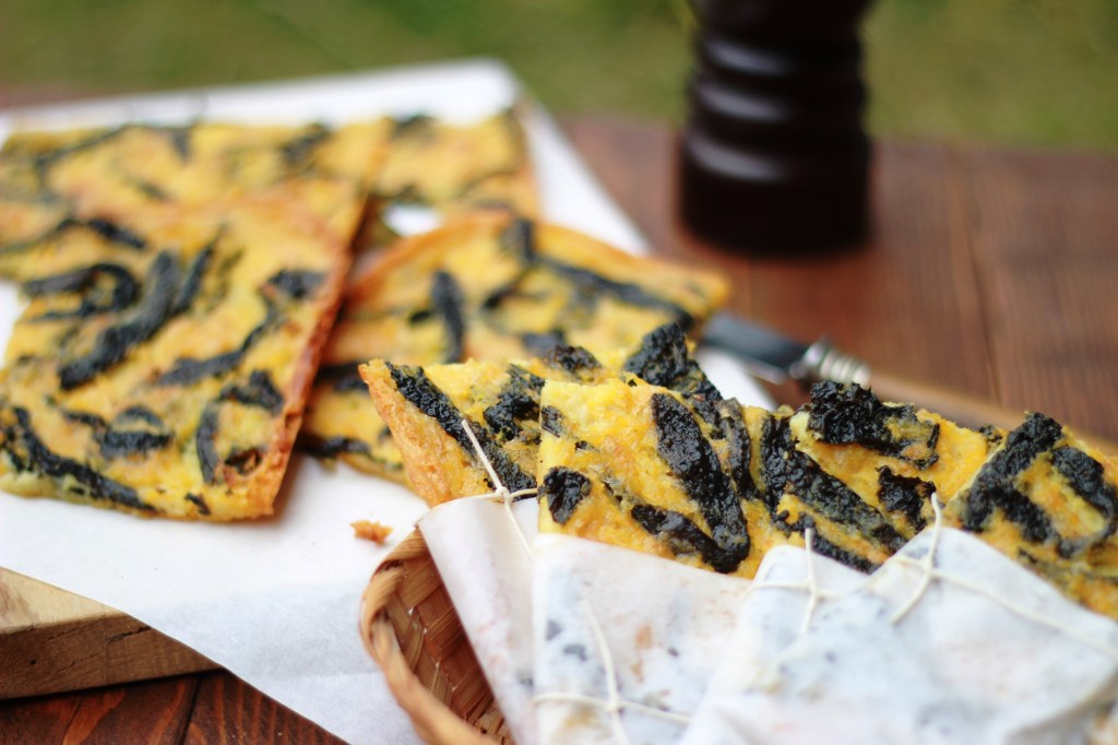 Torta di ceci con cavolo&nbsp;nero