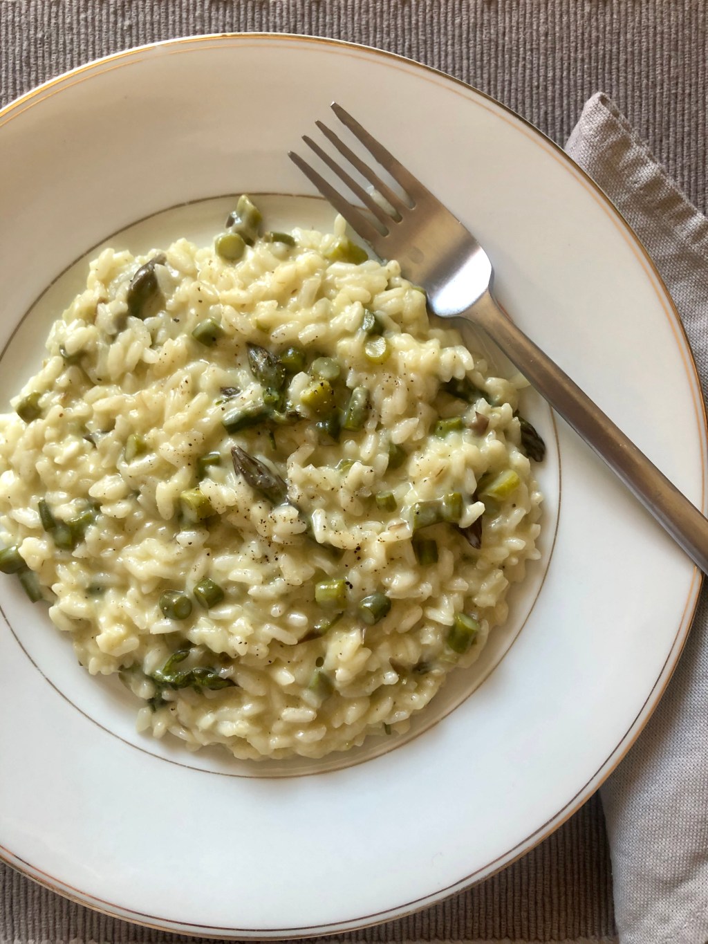 Risotto asparagi e&nbsp;uovo